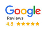 4.8 on Google Business Reviews